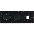 MODELEC - Façade Hitera Terrazzo Noir Triple Horizontale PCK Pck M1