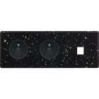 MODELEC - Façade Hitera Terrazzo Noir Triple Horizontale PC Pc M1