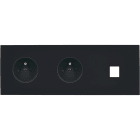 MODELEC - Façade Désir Noir Mat Triple Horizontale PC Pc 1 Media