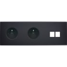 MODELEC - Façade Confidence Laiton Noir Triple Horizontale PC Pc M2