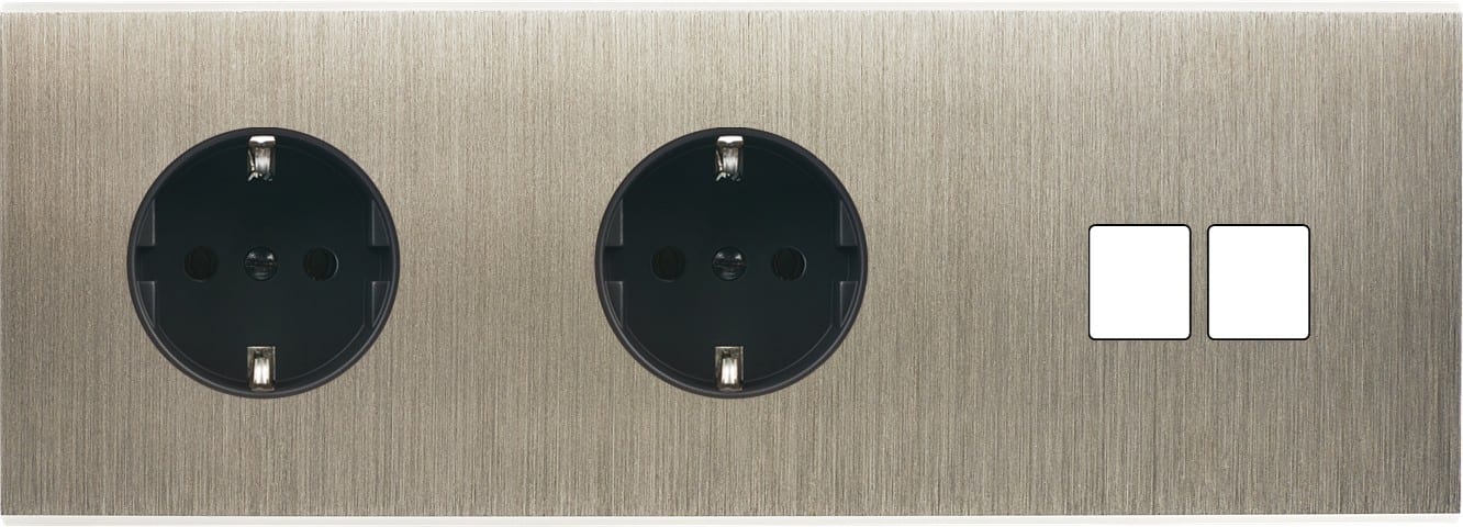 MODELEC - Façade Confidence Laiton Acier Triple Horizontale PCK Pck M2