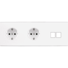 MODELEC - Façade Confidence Laiton Blanc Triple Horizontale PCK Pck M2