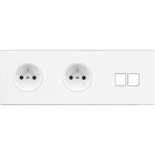 MODELEC - Façade Confidence Laiton Blanc Triple Horizontale PC Pc M2