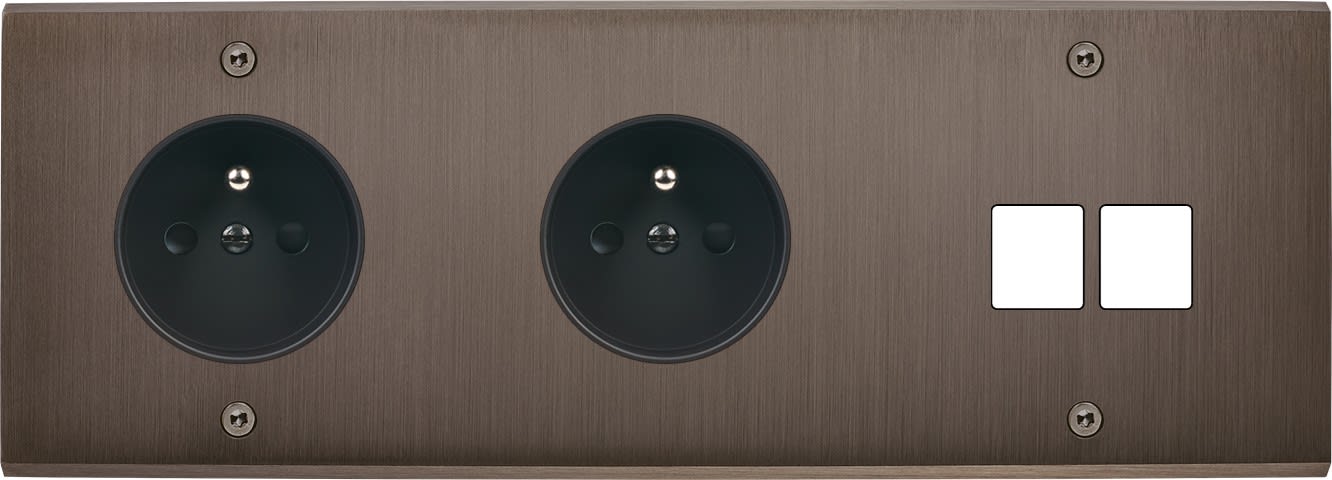 MODELEC - Façade Confidence Laiton Canon De Fusil Triple Horizontale PC Pc M2 à Vis