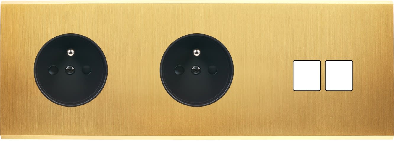 MODELEC - Façade Confidence Laiton Sat Triple Horizontale PC Pc M2