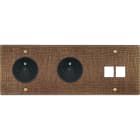 MODELEC - Façade Fascination Laiton Coslan Triple Horizontale PC Pc M2 à Vis