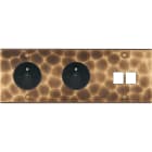 MODELEC - Façade Fascination Laiton Onde Triple Horizontale PC Pc M2 à Vis