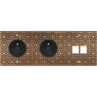 MODELEC - Façade Fascination Laiton Atlas Triple Horizontale PC Pc M2 à Vis