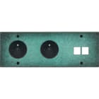 MODELEC - Façade Fascination Laiton Jade Triple Horizontale PC Pc M2 à Vis