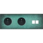 MODELEC - Façade Fascination Laiton Jade Triple Horizontale PC Pc M2