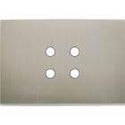 MODELEC - Façade Confidence laiton Nickel Satiné 3 Modules Horizontale P4C MAG
