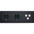 MODELEC - Façade Confidence Laiton Noir Mat Triple Horizontale Pckpckc3 V