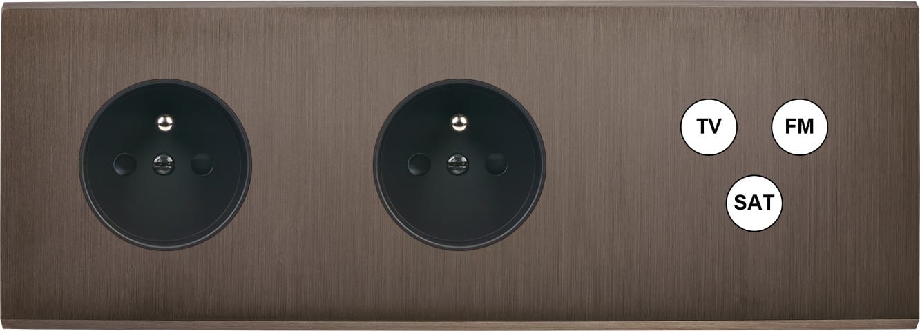 MODELEC - Façade Confidence Laiton Canon De Fusil Triple Horizontale PC Pc C3