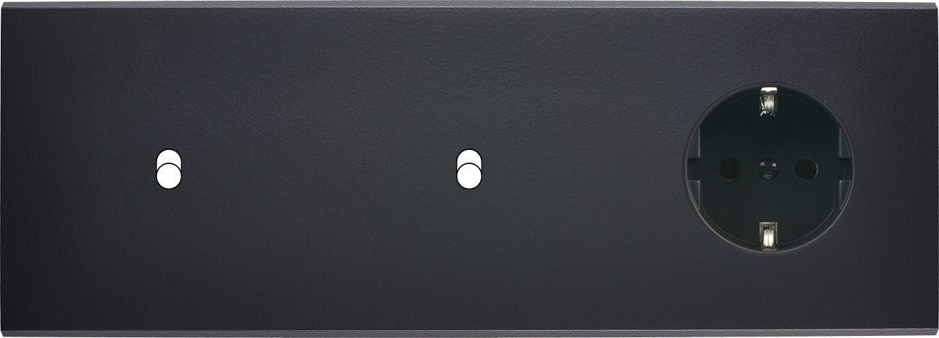 MODELEC - Façade Confidence Laiton Noir Mat Triple Horizontale B1 B1 Pck