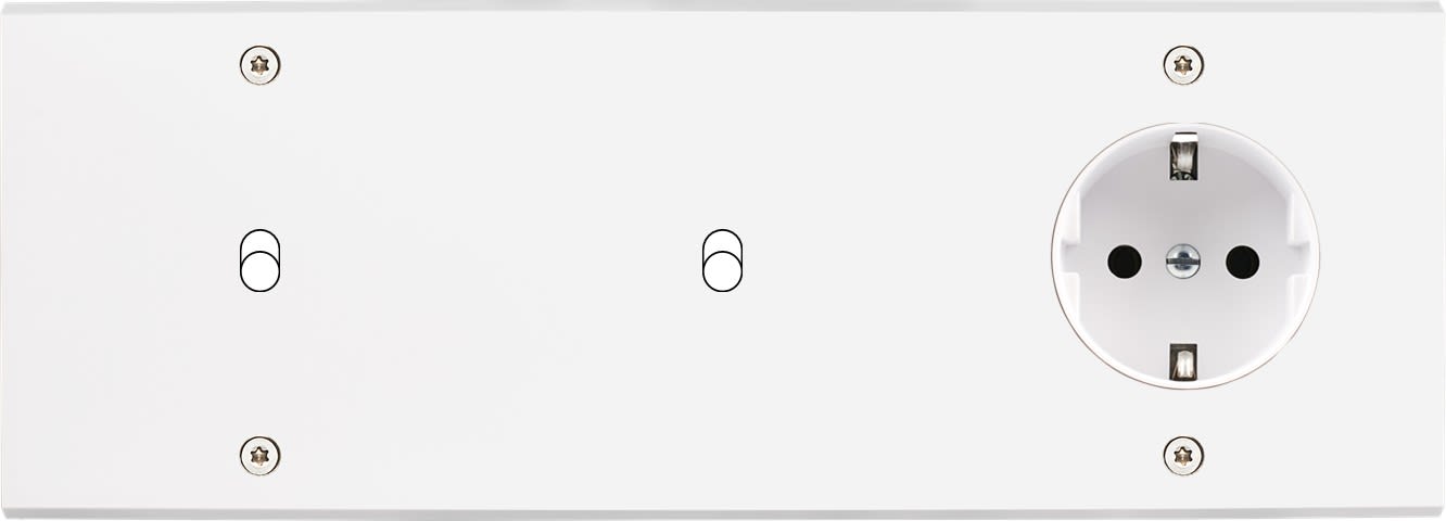 MODELEC - Façade Confidence Laiton Blanc Triple Horizontale B1B1Pck V