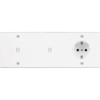 MODELEC - Façade Confidence Laiton Blanc Triple Horizontale B1B1Pck V
