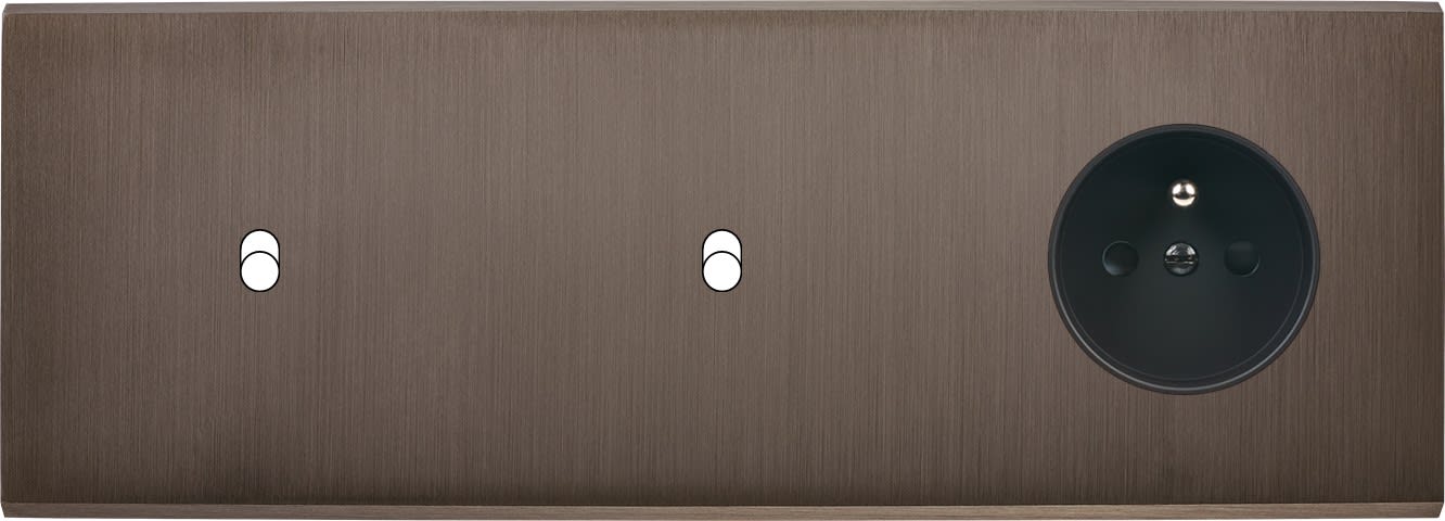 MODELEC - Façade Confidence Laiton Canon Triple Horizontale 1Basculeur 1Basculeur PC