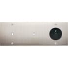 MODELEC - Façade Confidence Laiton Nickel Satine Triple Horizontale B1 B1 PC à Vis