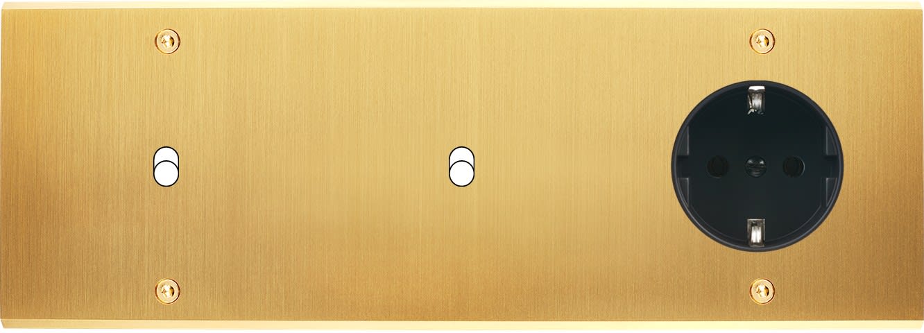 MODELEC - Façade Confidence Laiton Satine Triple Horizontale B1 B1 PCK V