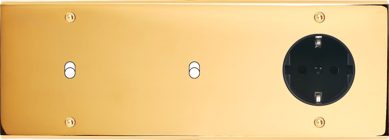 MODELEC - Façade Confidence Laiton Or Miroir Triple Horizontale B1 B1 PCK Vis