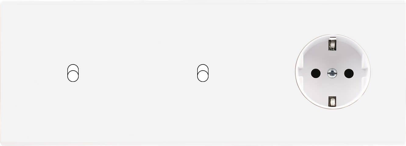 MODELEC - Façade Confidence Laiton Blanc Email Triple Horizontale B1 B1 Pck
