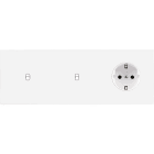 MODELEC - Façade Confidence Laiton Blanc Email Triple Horizontale B1 B1 Pck