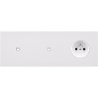 MODELEC - Façade Désir Blanc Mat Triple Horizontale B1 B1 PC