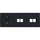 MODELEC - Façade Désir Noir Mat Triple Horizontale PCK M2 M2