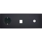 MODELEC - Façade Confidence Laiton Noir Mat Triple Horizontale PCK M1 C1 Magnetique