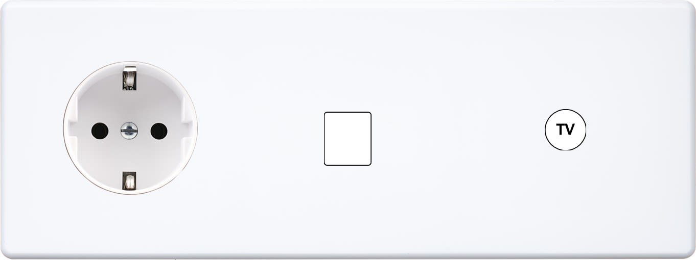 MODELEC - Façade Hitera Blanc Soft Touch Triple Horizontale PCK M1 C1