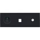 MODELEC - Façade Désir Noir Mat Triple Horizontale PC M1 C1