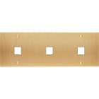 MODELEC - Façade Confidence Laiton Brosse Triple Horizontale M1 M1 M1 à Vis