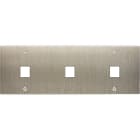 MODELEC - Façade Confidence Laiton Acier Brosse Triple Horizontale M1 M1 M1 à Vis