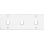 MODELEC - Façade Confidence Laiton Blanc Mat Triple Horizontale M1 M1 M1 à Vis