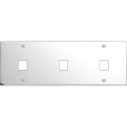 MODELEC - Façade Confidence Laiton Chrome Triple Horizontale M1 M1 M1 à Vis