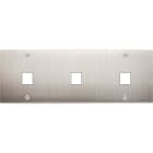 MODELEC - Façade Confidence Laiton Nickel Satine Triple Horizontale M1 M1 M1 à Vis