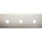 MODELEC - Façade Confidence Laiton Nickel Satine Triple Horizontale M1 M1 M1