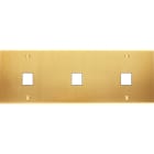 MODELEC - Façade Confidence Laiton Satine Triple Horizontale M1 M1 M1 à Vis
