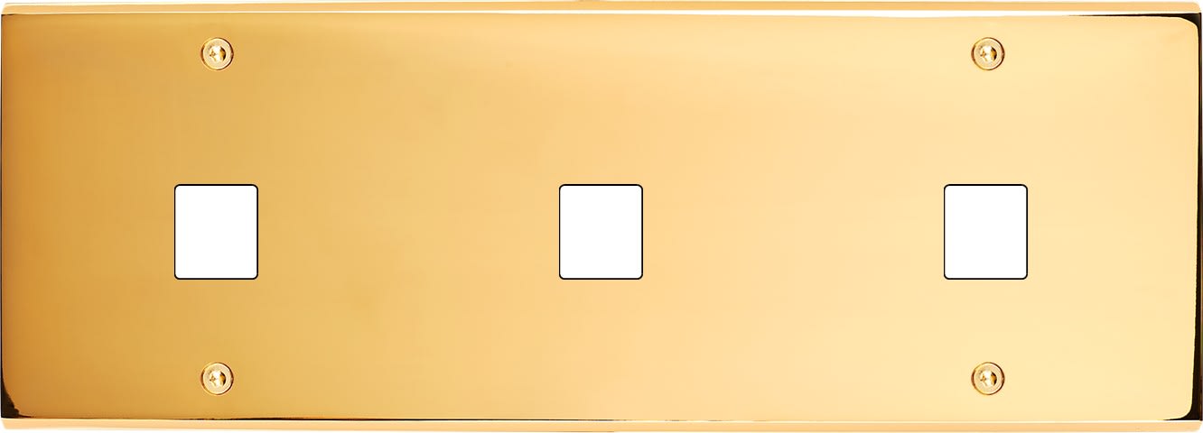 MODELEC - Façade Confidence Laiton Or Miroir Triple Horizontale M1 M1 M1 à Vis