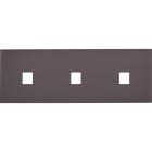 MODELEC - Façade Désir Anthracite Mat Triple Horizontale 1 Media 1 Media 1 Media