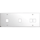 MODELEC - Façade Confidence Laiton Chrome Triple Horizontale M1 M1 M2 à Vis