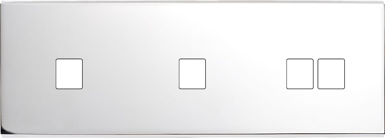 MODELEC - Façade Confidence Laiton Chrome Triple Horizontale M1 M1 M2