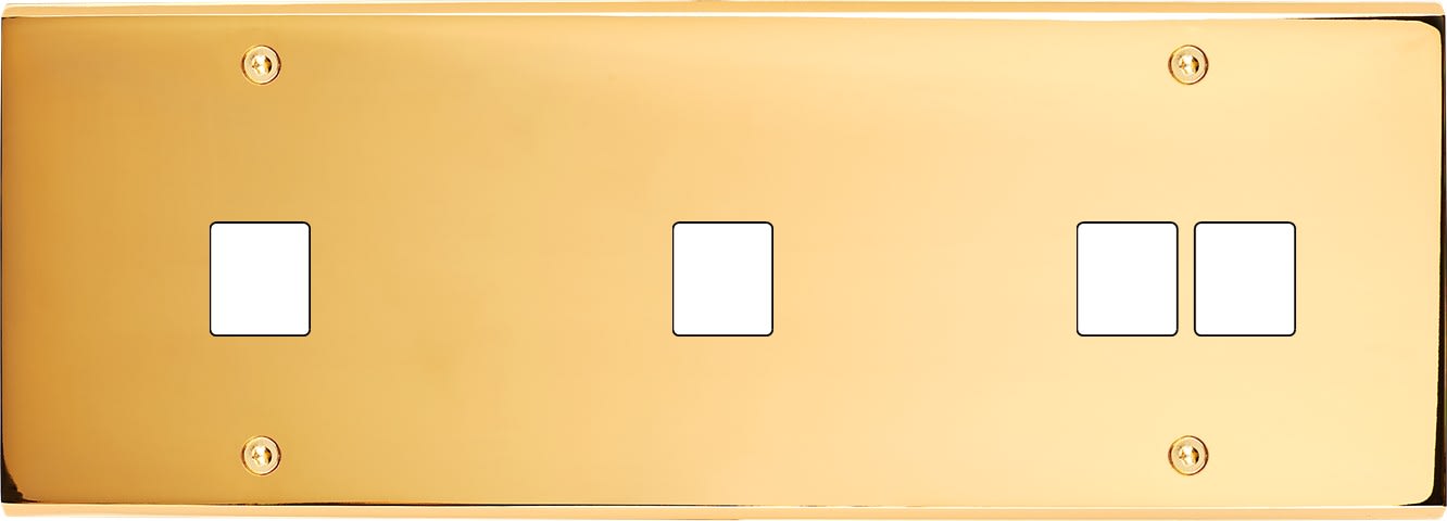 MODELEC - Façade Confidence Laiton Or Miroir Triple Horizontale M1 M1 M2 à Vis