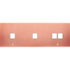 MODELEC - Façade Confidence Laiton Cuivre Satine Triple Horizontale M1 M1 M2 à Vis