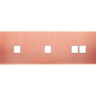 MODELEC - Façade Confidence Laiton Cuivre Satine Triple Horizontale M1 M1 M2