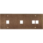 MODELEC - Façade Fascination Laiton Coslan Triple Horizontale M1 M1 M2 à Vis