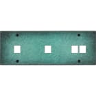 MODELEC - Façade Fascination Laiton Jade Triple Horizontale M1 M1 M2 à Vis
