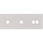 MODELEC - Façade Empreintes ANGLE Blanc Triple Horizontale 1 Média 1 Média 2 Média