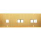 MODELEC - Façade Confidence Laiton Satine Triple Horizontale M1 M2 M2 à Vis