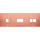 MODELEC - Façade Confidence Laiton Cuivre Satine Triple Horizontale M1 M2 M2 à Vis